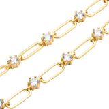 Elara Bracelet - 4mm Moissanite Diamond | 18K Gold Plated