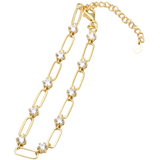 Elara Bracelet - 4mm Moissanite Diamond | 18K Gold Plated